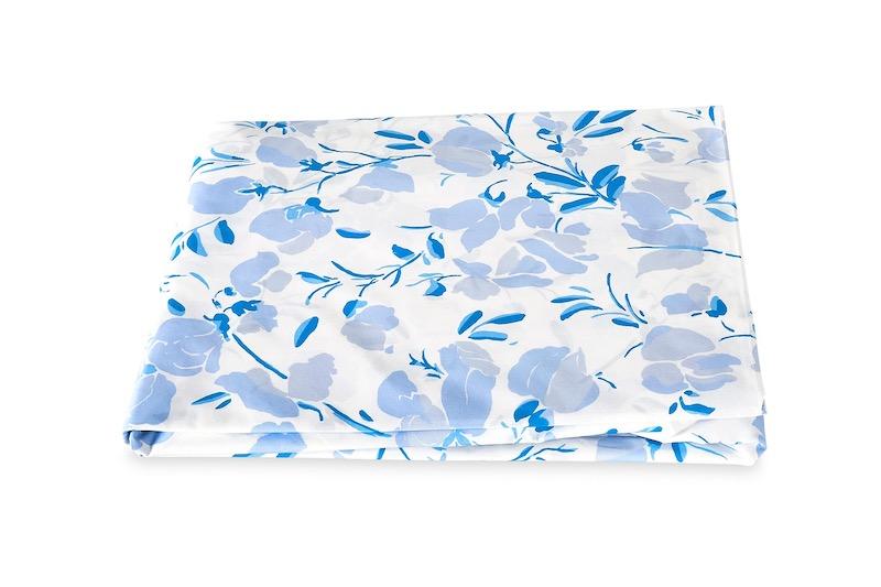 Alexandra Sky Blue Fitted Sheet | Lulu DK Matouk Bedding at Fig Linens