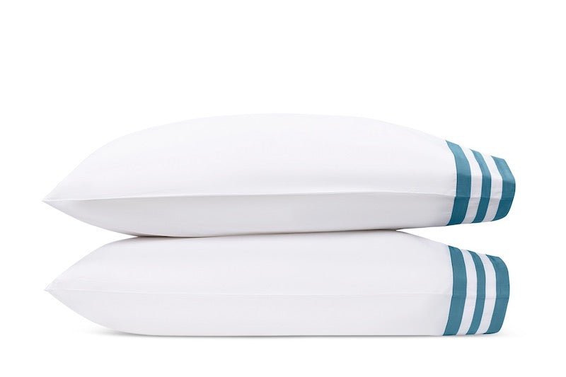 Matouk Allegro Sea Pillowcase - Matouk Bedding at Fig Linens and Home