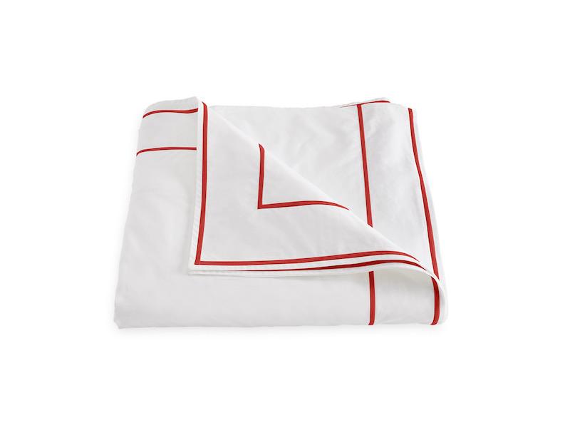 Ansonia Chinese Red Duvet Cover | Matouk at Fig Linens