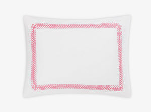 Pillow Sham - Matouk Schumacher Astor Braid Peony Pink Bedding - Fig Linens