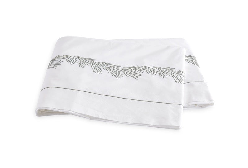 Matouk Atoll Alabaster Flat Sheet | Fig Linens and Home