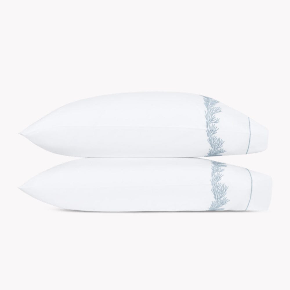 Pillowcases - Atoll Wedgwood Blue Bedding by Matouk at Fig Linens and Home