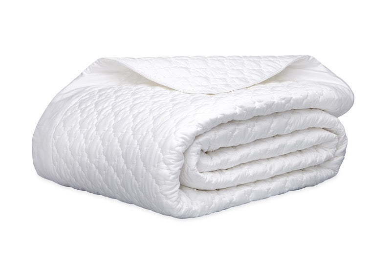 Matouk Ava Quilt in White | Fig Linens and Home