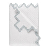 Matouk Aziza Matelasse Coverlet in Pool | Fig Linens and Home