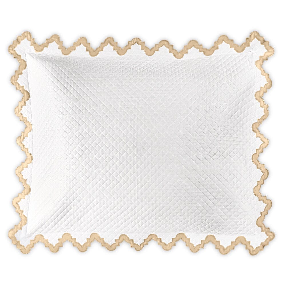 Matouk Aziza Matelasse Sham in Champagne | Fig Linens and Home