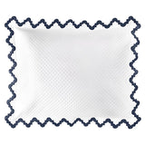 Matouk Aziza Matelasse Sham in Navy Blue | Fig Linens and Home