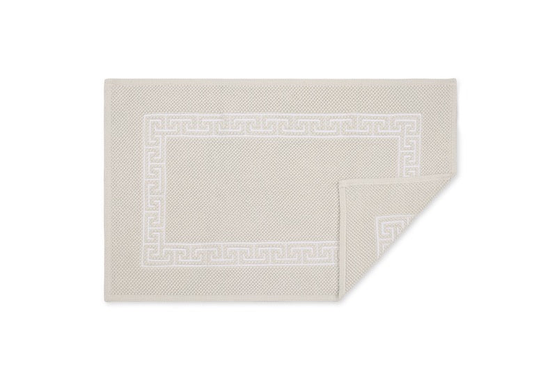 Matouk Bath Rug - Adelphi Ivory Tub Mat at Fig Linens and Home