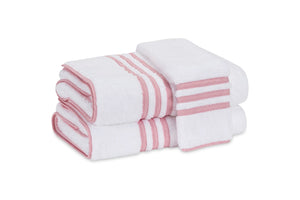 Beach Road Red Stripe Bath Towels by Matouk | Fig Linens