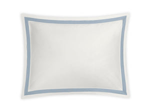 Pillow Sham - Ambrose Bone and Hazy Blue | Matouk Bedding at Fig Linens and Home