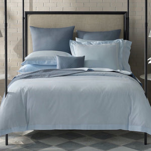 Matouk Bedding - Bel Tempo Nocturne Bed Shown in Blue - Fig Linens and Home