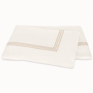 Matouk Bedding - Bel Tempo Nocturne Flat Sheet - Ivory - Fig Linens and Home