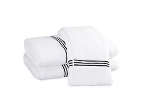 Bel Tempo Black Bath Towels | Matouk at Fig Linens
