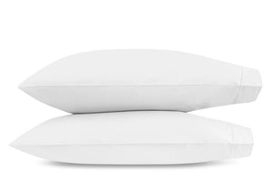 Matouk Bergamo White Pillowcases | Fig Linens