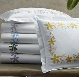Matouk Callista Bedding - Stack of All colors - Fig Linens and Home