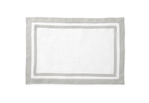 Matouk Table Linens | Casual Couture Rectangle Placemat in Classic Grey