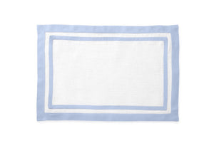 Matouk Table Linens | Casual Couture Rectangle Placemat in Ice Blue