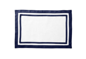 Matouk Table Linens | Casual Couture Rectangle Placemat in Sapphire Blue