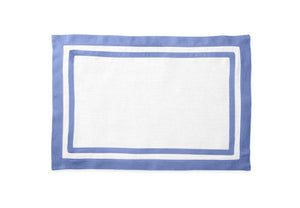 Matouk Table Linens | Casual Couture Rectangle Placemat in Sky Blue