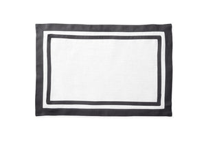 Matouk Table Linens | Casual Couture Rectangle Placemat in Smoke Grey