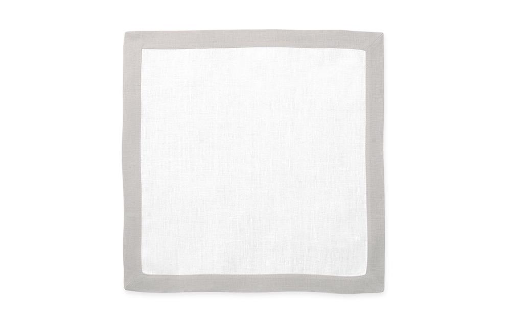 Matouk Table Linens | Casual Couture Square Placemat in Classic Grey