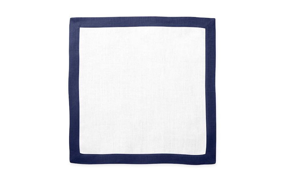Matouk Table Linens | Casual Couture Square Placemat in Sapphire Blue