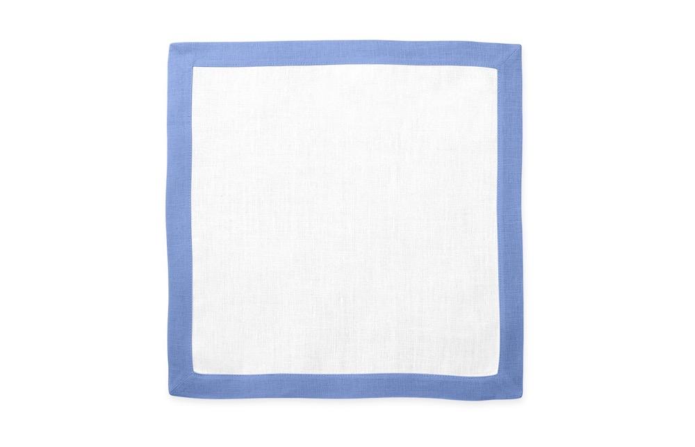 Matouk Table Linens | Casual Couture Square Placemat in Sky Blue