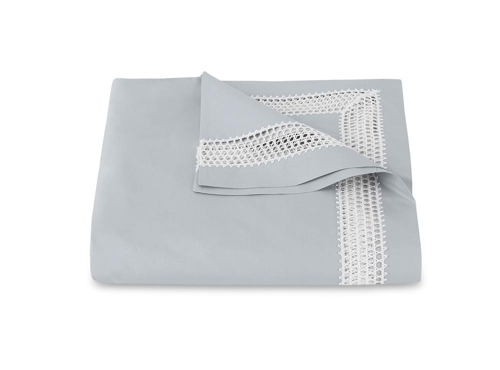 Cecily Pool Duvet Cover | Matouk Giza Percale at Fig Linens