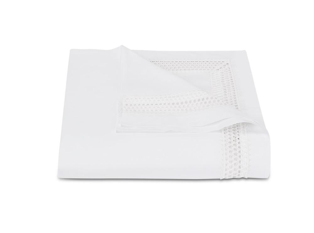 Cecily White Duvet Cover | Matouk Giza Percale at Fig Linens