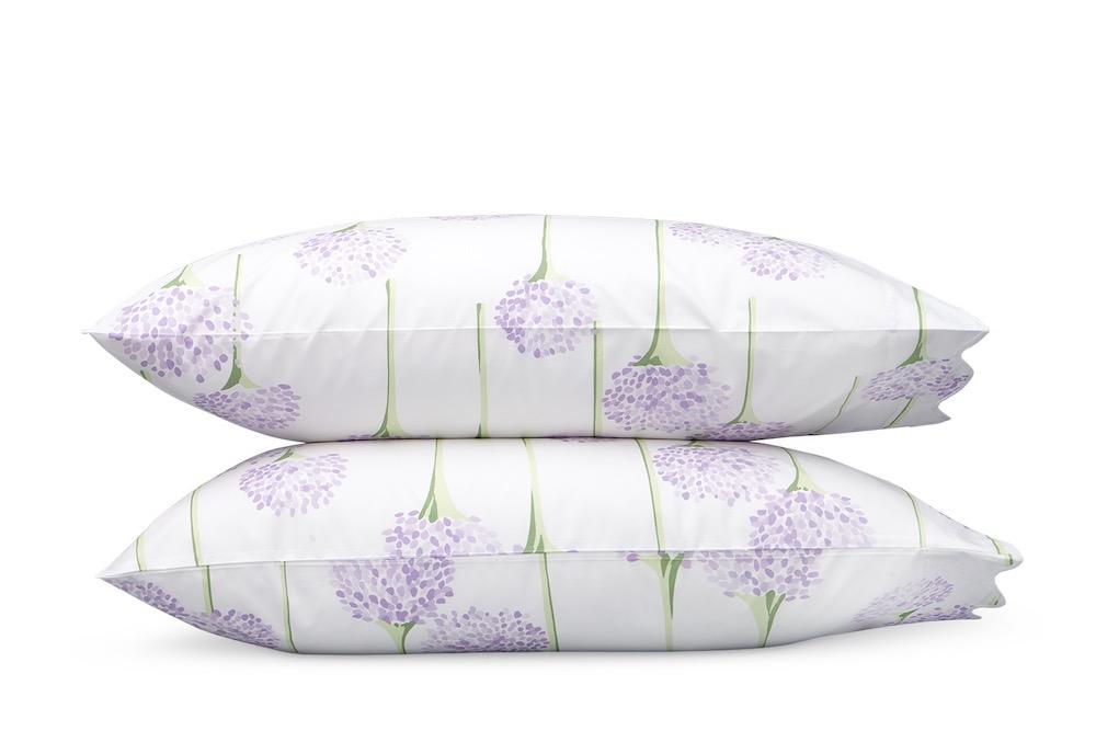 Matouk Charlotte Lavender Pillowcase | Fig Linens