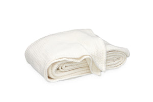 Chatham Ivory Cotton Blanket | Matouk at Fig Linens