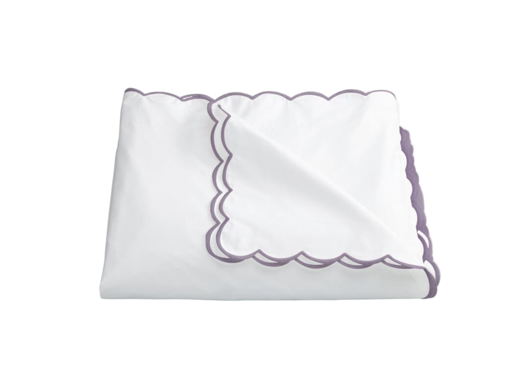 Matouk Duvet Cover - Deep Lilac Dakota Percale Bedding at Fig Linens and Home