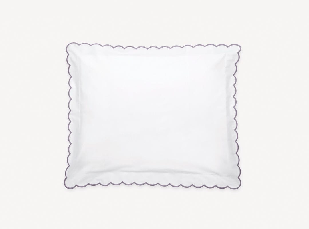 Matouk Pillow Sham - Deep Lilac Dakota Percale Bedding at Fig Linens and Home