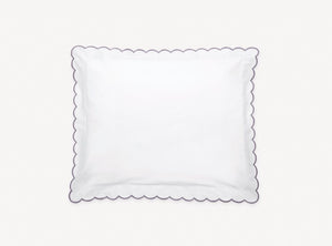 Matouk Pillow Sham - Deep Lilac Dakota Percale Bedding at Fig Linens and Home