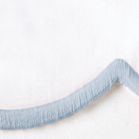 Matouk Swatch of Fabric - Light Blue Dakota Percale Bedding at Fig Linens and Home