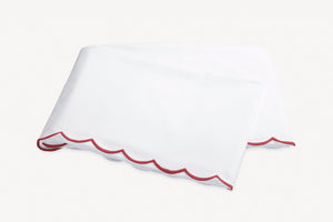 Matouk Flat Sheet - Red Dakota Percale Bedding at Fig Linens and Home