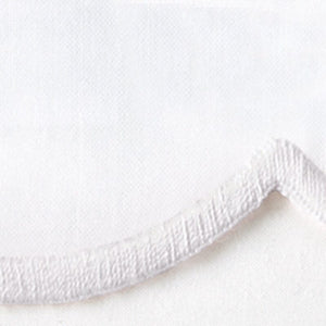 Matouk Fabric Sample - White Embroidery Dakota Percale Bedding at Fig Linens and Home