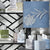 Matouk Daphne Tissue Box Cover - Azure/White | Bath Accessories