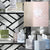 Matouk Daphne Tissue Box Cover - Pink/White | Bath Accessories