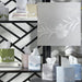 Matouk Daphne Tissue Box Cover - Quartz/White | Bath Accessories