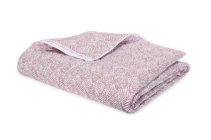 Duma Diamond Berry Quilt | Matouk Schumacher at Fig Linens and Home - Quilted Coverlets