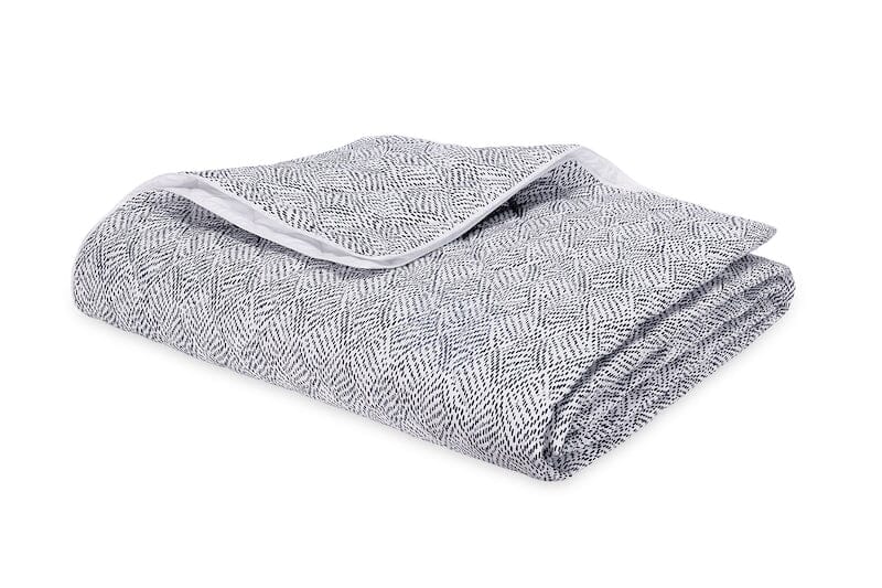 Duma Diamond Navy Blue Quilt | Matouk Schumacher at Fig Linens and Home