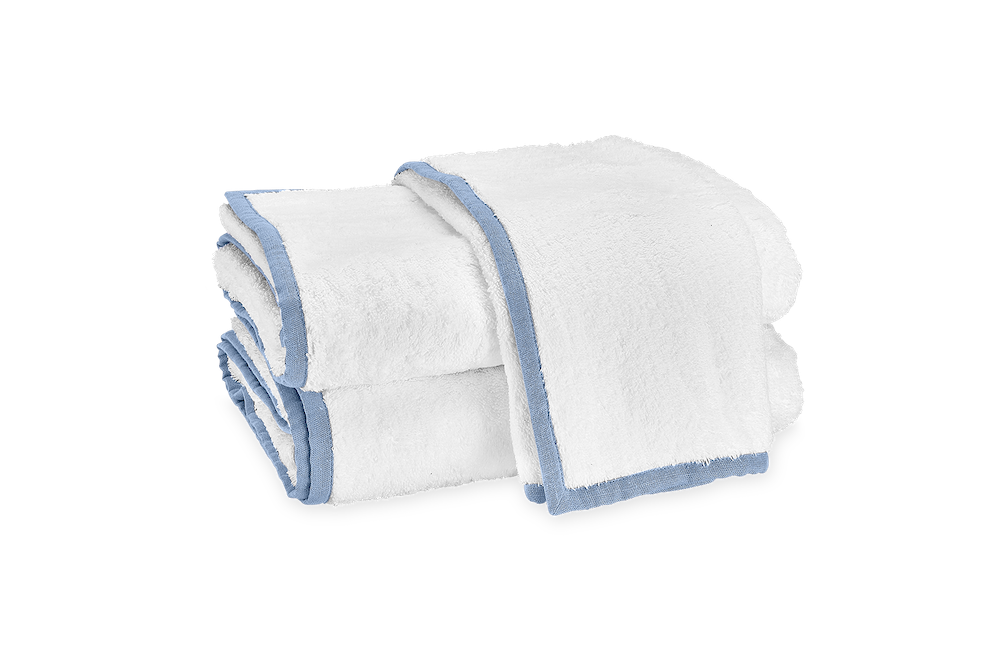 Enzo Azure Bath Towels | Matouk at Fig Linens