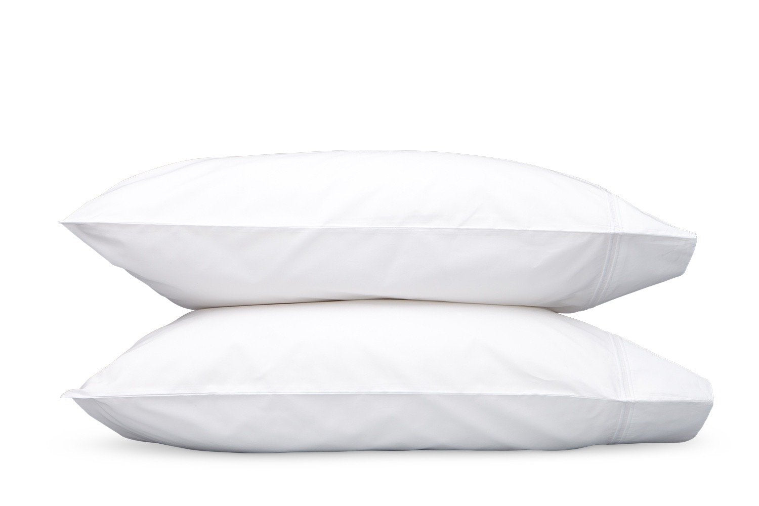 Essex White Pillowcases | Matouk Percale Bedding