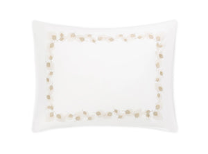 Matouk Feather Champagne Pillow Sham - Giza Percale Bedding at Fig Linens