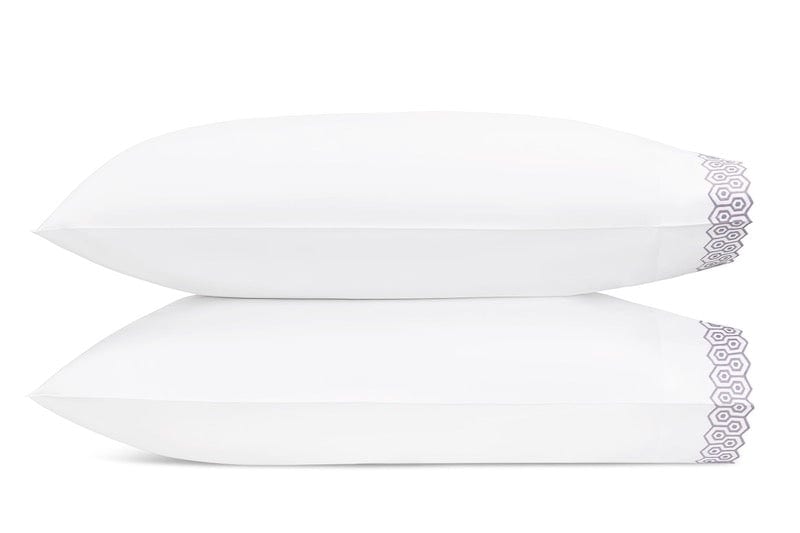 Matouk Pillowcases - Felix Lilac Matouk Bedding at Fig Linens and Home