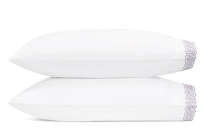 Matouk Pillowcases - Felix Lilac Matouk Bedding at Fig Linens and Home