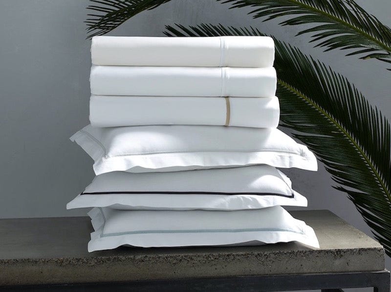 Giza Percale Stack of Matouk Bedding | Available at Fig Linens and Home