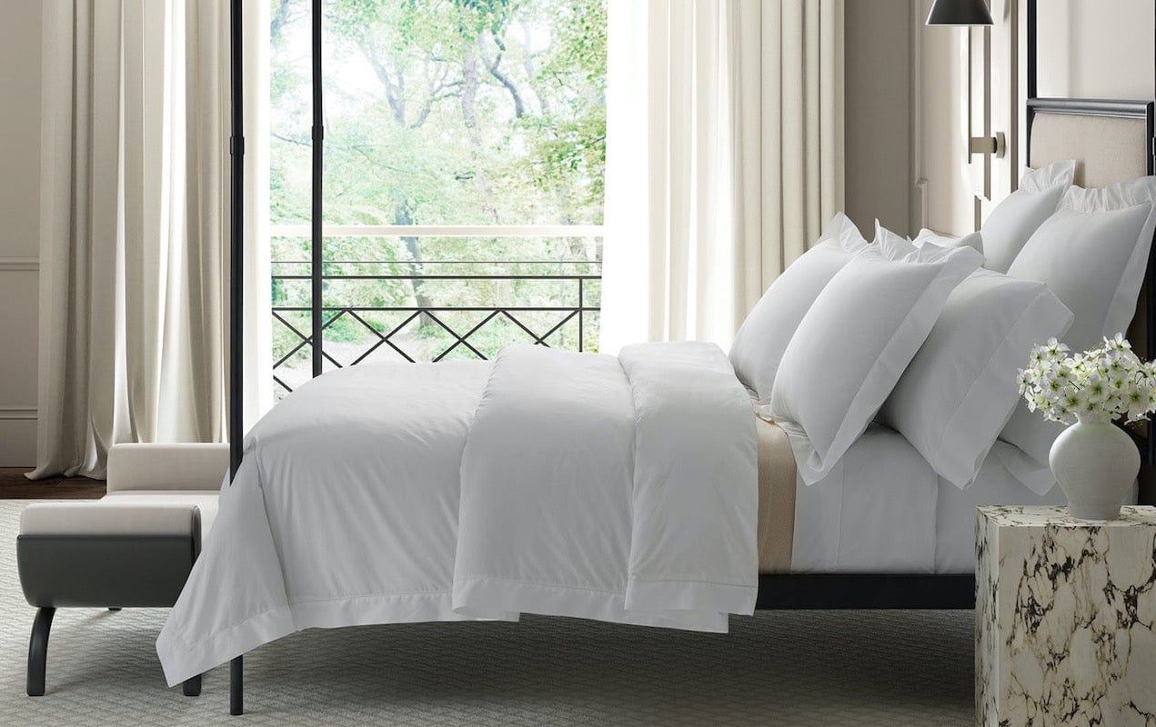 Matouk Bedding - Gatsby Hemstitch Giza Bed Linens - Fig Linens and Home