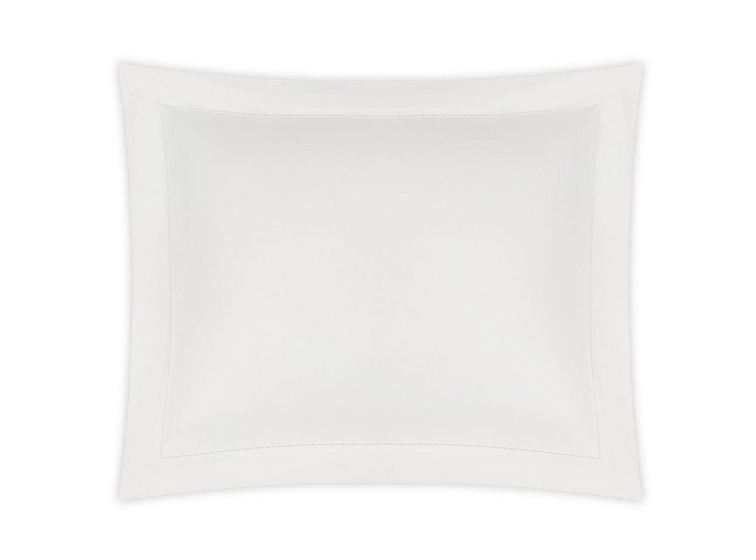 Matouk Gatsby Hemstitch Pillow Sham in Bone Giza Cotton - Fig Linens and Home