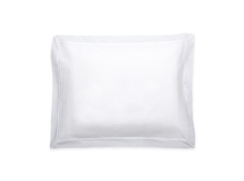 Matouk Pillow Sham - Gatsby Bedding in White at Fig Linens and Home